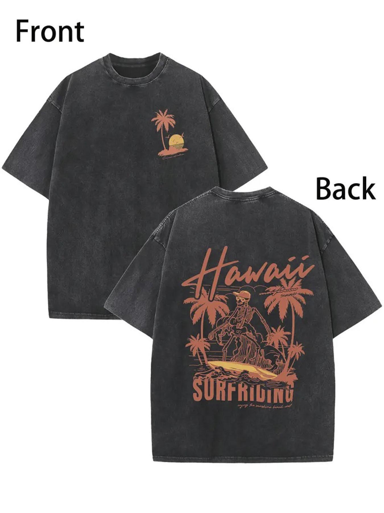 Dual-Sided Washed Vintage-Inspired Cotton Men s T-Shirt with Summer Print - Round Neck, Regular Fit, Machine Washable,Casual Wear S чёрный
Dual-Sided Washed Vintage-Inspired Cotton Men s T-Shirt with Summer Print - Round Neck, Regular Fit, Machine Washable,Casual Wear S чёрный
