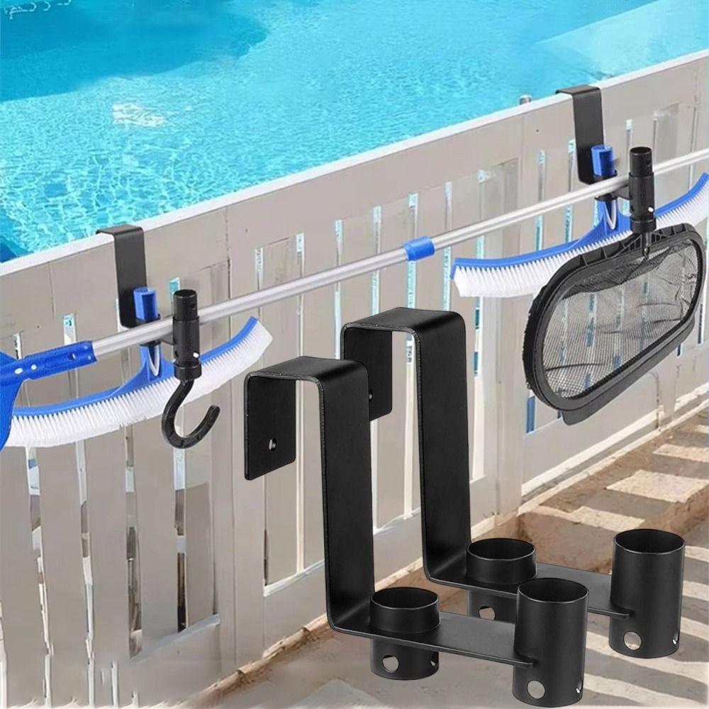 2Pcs Easy Installation Hanging Pool Fence Hooks Rust-proof Pool Fence Storage Rack Beach чорний
2Pcs Easy Installation Hanging Pool Fence Hooks Rust-proof Pool Fence Storage Rack Beach чорний