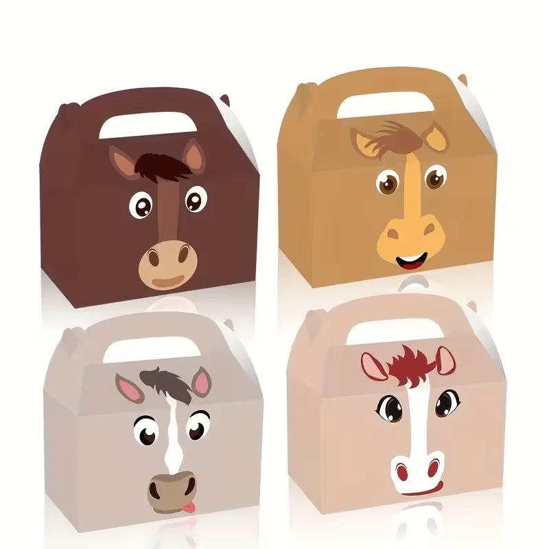 WTEMPO Horse Party Boxes DIY Foldable Gift Boxes for Western Cowboy Ranch Birthday Equestrian Events Party Decorations for Horse Lovers Horse Gifts 12pcs різнокольоровий
WTEMPO Horse Party Boxes DIY Foldable Gift Boxes for Western Cowboy Ranch Birthday Equestrian Events Party Decorations for Horse Lovers Horse Gifts 12pcs різнокольоровий