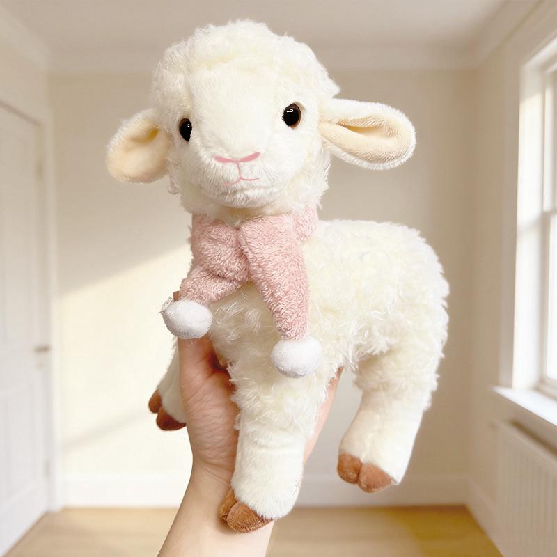 Adorable White Sheep Plush Toy with Pink Scarf - Soothing Gift for Children 26cm (0.14kg)
Adorable White Sheep Plush Toy with Pink Scarf - Soothing Gift for Children 26cm (0.14kg)