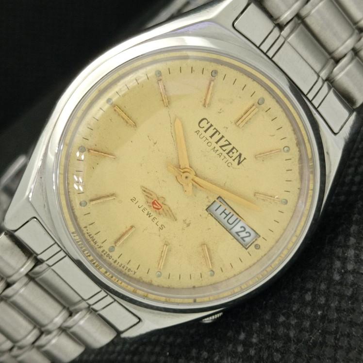 USED VINTAGE CITIZEN AUTO 8200 JAPAN MENS ORIGINAL DIAL WATCH 608j-a317150-2 SKU608j-a317150
USED VINTAGE CITIZEN AUTO 8200 JAPAN MENS ORIGINAL DIAL WATCH 608j-a317150-2 SKU608j-a317150