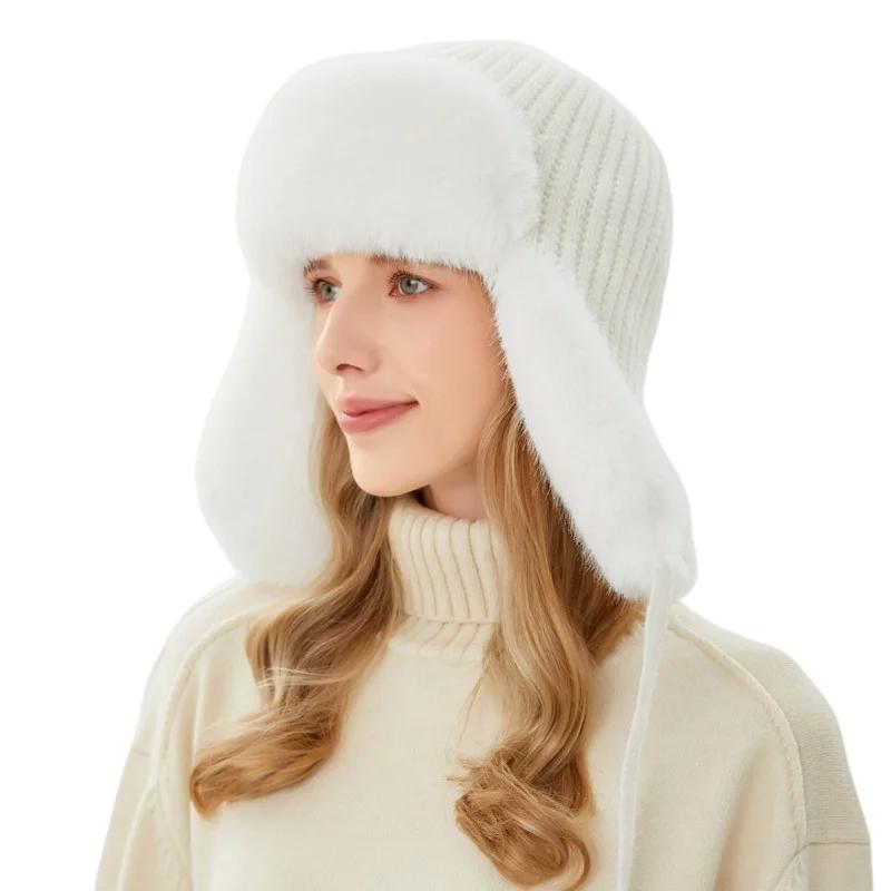 Gorros Зимняя женская Россия Ушанка Бомбер Шапки пилот Траппер Авиатор Кепка Искусственный мех кролика Ушанка Снежная шапка 56-58cm
Gorros Зимняя женская Россия Ушанка Бомбер Шапки пилот Траппер Авиатор Кепка Искусственный мех кролика Ушанка Снежная шапка 56-58cm