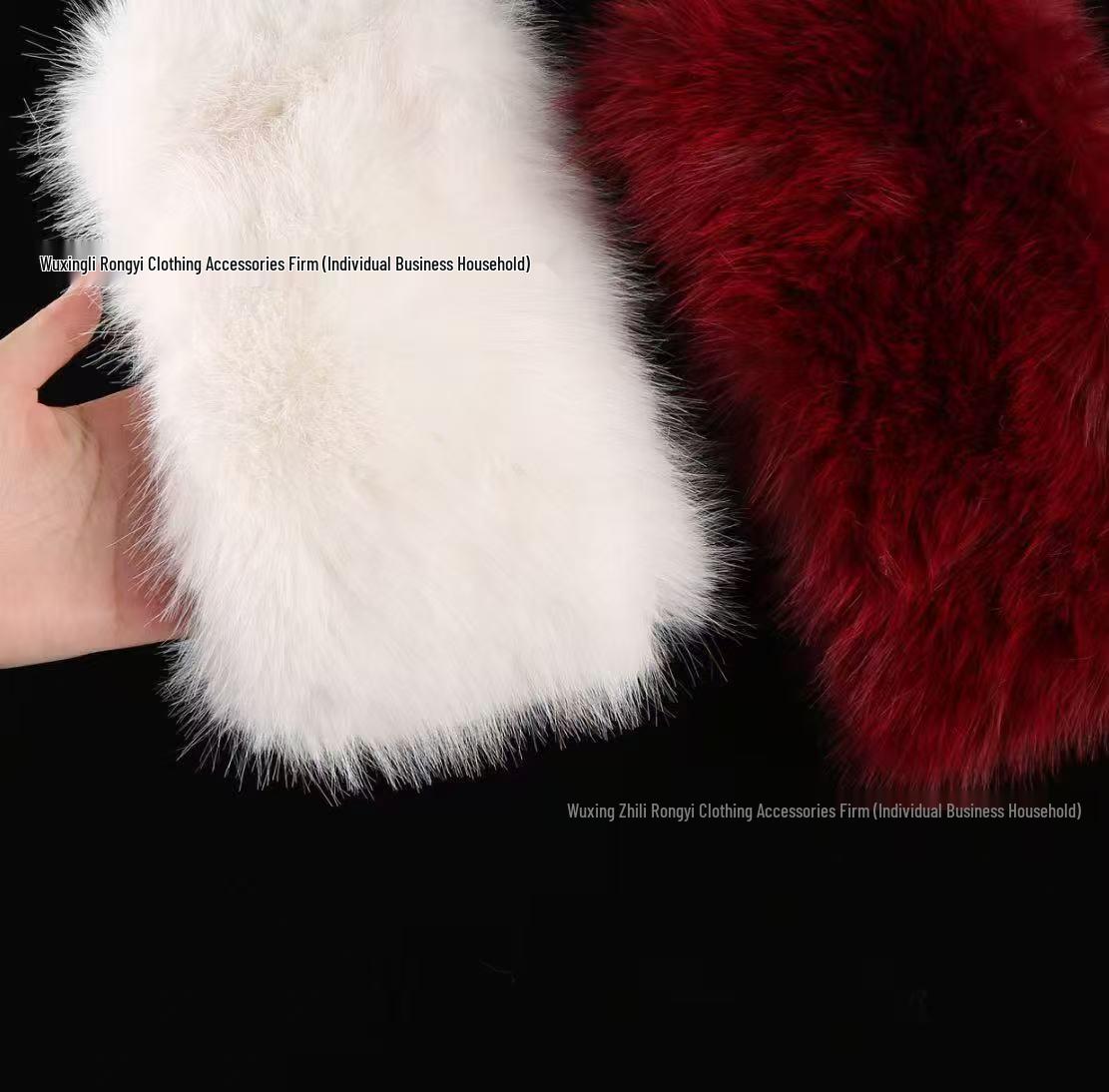 Detachable Imitation Fox Fur Cuffs - Universal Sleevelets for Overcoats & Cheongsams - New Chinese Style, All Colors One size вина червоного кольору
Detachable Imitation Fox Fur Cuffs - Universal Sleevelets for Overcoats & Cheongsams - New Chinese Style, All Colors One size вина червоного кольору