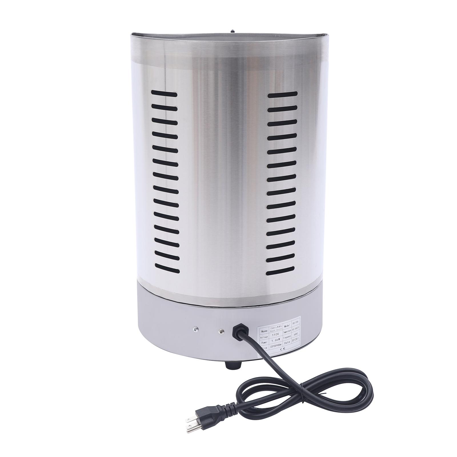 Commercial Electric Shawarma Gyros Rotisserie Grill Automatic Rotating Machine Stainless Steel Two Heating Pipes 3KW Silver срібний
Commercial Electric Shawarma Gyros Rotisserie Grill Automatic Rotating Machine Stainless Steel Two Heating Pipes 3KW Silver срібний
