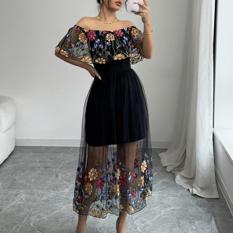 Это женское платье с завышенной талией элегантно и модно. Это сетчатое платье с длинными рукавами и одним плечом. XL чёрный
Это женское платье с завышенной талией элегантно и модно. Это сетчатое платье с длинными рукавами и одним плечом. XL чёрный