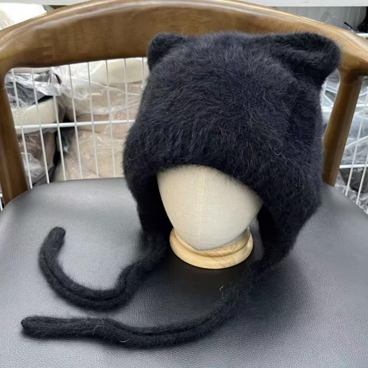 High quality Internet celebrity sweet cute cat ears plush rabbit fur hat women s autumn and winter outdoor cold knitted warm hat One size fits all, stretchy чорний
High quality Internet celebrity sweet cute cat ears plush rabbit fur hat women s autumn and winter outdoor cold knitted warm hat One size fits all, stretchy чорний