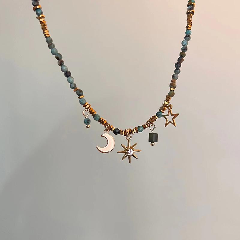Simple Colored Bead Metal Chain Necklace for Women\ s Sun and Moon Light Luxury Beaded Sweater Chain Gift Jewelry
Simple Colored Bead Metal Chain Necklace for Women\ s Sun and Moon Light Luxury Beaded Sweater Chain Gift Jewelry
