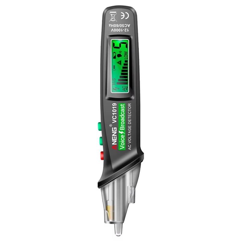 AB34- Voltage Detector Tool 12-1000V Voltage Support Voice Broadcast High-Precision Line Detection
AB34- Voltage Detector Tool 12-1000V Voltage Support Voice Broadcast High-Precision Line Detection