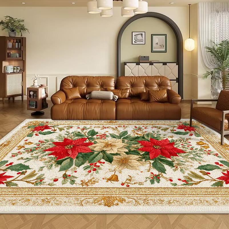 Christmas Luxurious Carpet Theme Indoor Area Living Room Mat Edge Large Mat Suitable for Bedroom Mats New Year Holiday Rugs 60x90cm
Christmas Luxurious Carpet Theme Indoor Area Living Room Mat Edge Large Mat Suitable for Bedroom Mats New Year Holiday Rugs 60x90cm
