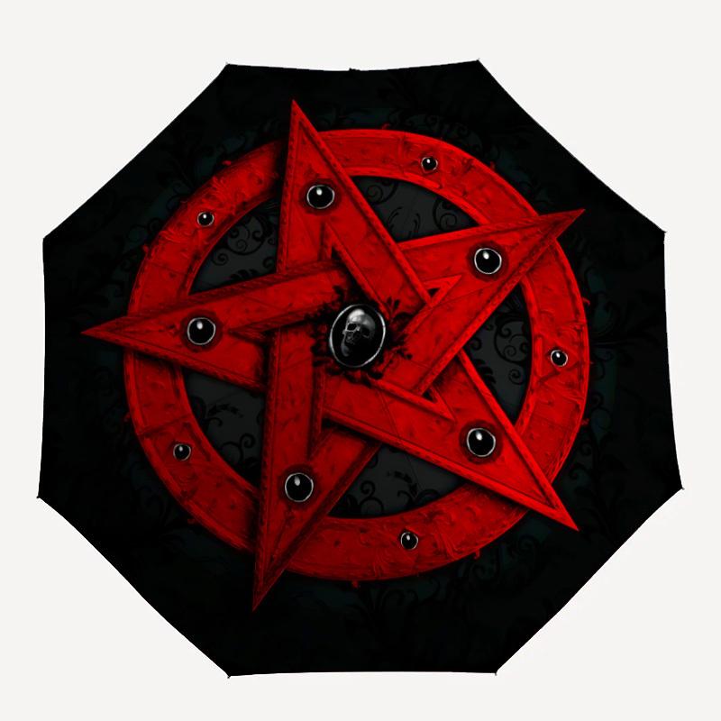 1pc Pentagram Symbol Automatic Folding Umbrella - Lightweight, Retractable Design with 8-Rib Durability, Perfect for Outdoor Adventures, Fas
1pc Pentagram Symbol Automatic Folding Umbrella - Lightweight, Retractable Design with 8-Rib Durability, Perfect for Outdoor Adventures, Fas