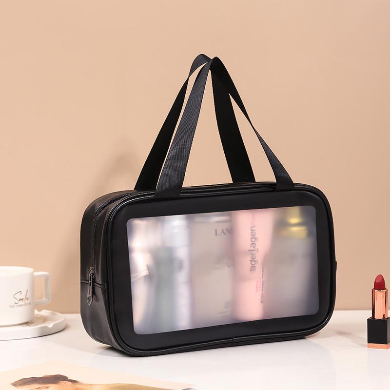 Прозрачная дорожная косметичка из ПУ - Водонепроницаемая, Матовая, Портативный органайзер для косметики и туалетных принадлежностей
Прозрачная дорожная косметичка из ПУ - Водонепроницаемая, Матовая, Портативный органайзер для косметики и туалетных принадлежностей
