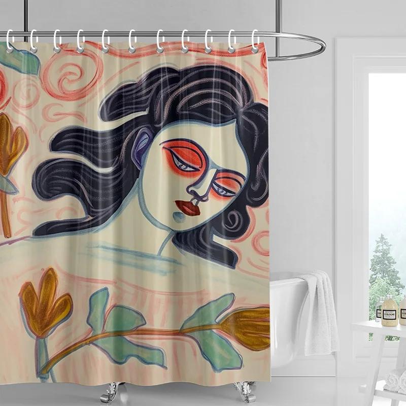 Abstract Art Shower Curtain, Waterproof & Mildew-Resistant Bath Curtain With Unique Design For Modern Home Decor W60H190(CM)-1 Pcs
Abstract Art Shower Curtain, Waterproof & Mildew-Resistant Bath Curtain With Unique Design For Modern Home Decor W60H190(CM)-1 Pcs