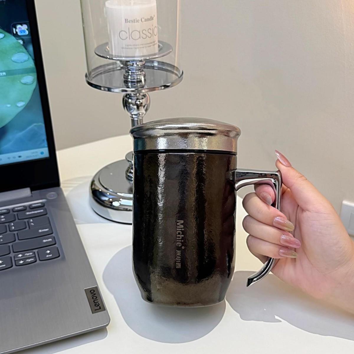 Mi Xiaoxi pure titanium office cup large-capacity tea separation cup high-value business gift cup portable with cover thermal insulation 401-500ml
Mi Xiaoxi pure titanium office cup large-capacity tea separation cup high-value business gift cup portable with cover thermal insulation 401-500ml