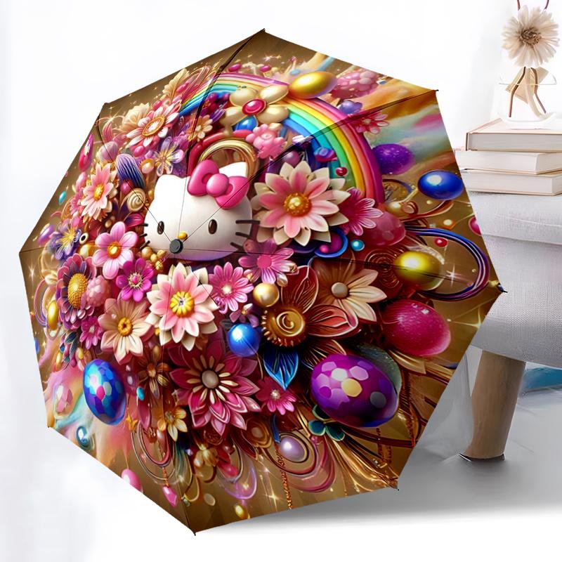 1pc Hello Kitty Floral Automatic Opening Folding Umbrella - 8 Bone Iron Frame, Suitable for Fans, Travel, Daily Use, Festive Gift.H046
1pc Hello Kitty Floral Automatic Opening Folding Umbrella - 8 Bone Iron Frame, Suitable for Fans, Travel, Daily Use, Festive Gift.H046