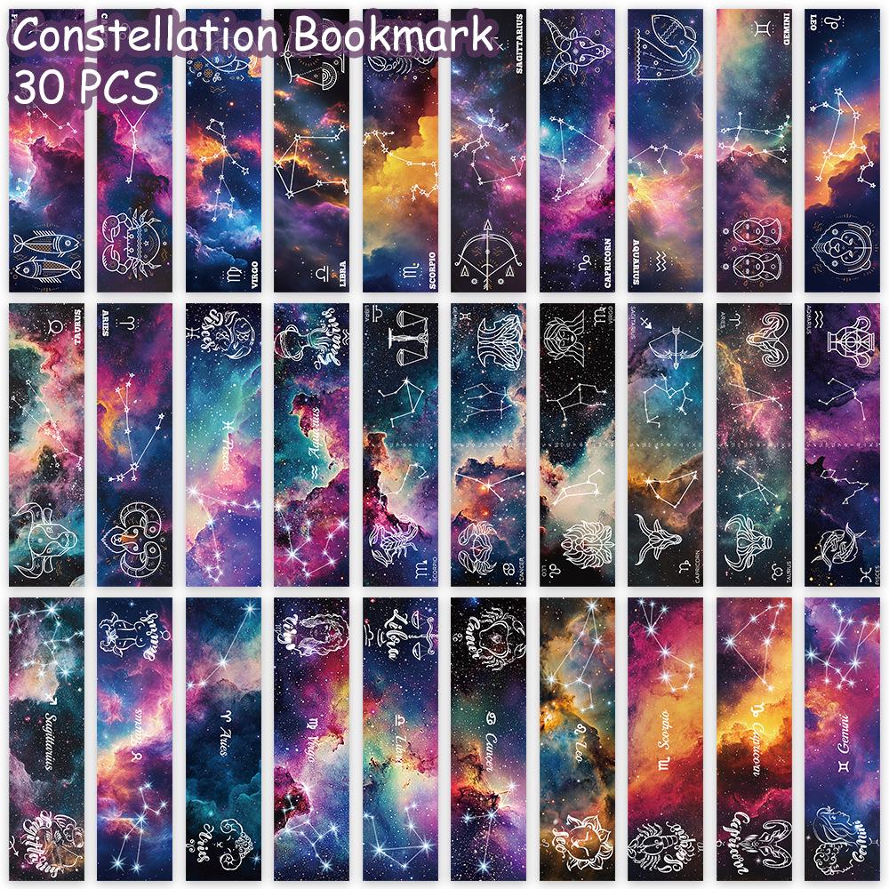 30-Piece Constellation Series Bookmarks: DIY Decorative Paper Bookmarks for Students QH368
30-Piece Constellation Series Bookmarks: DIY Decorative Paper Bookmarks for Students QH368