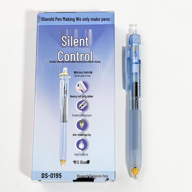Silent Control Ballpoint Pen 0.5mm - Quick-Drying Black Ink for Exams 0.5mm
Silent Control Ballpoint Pen 0.5mm - Quick-Drying Black Ink for Exams 0.5mm
