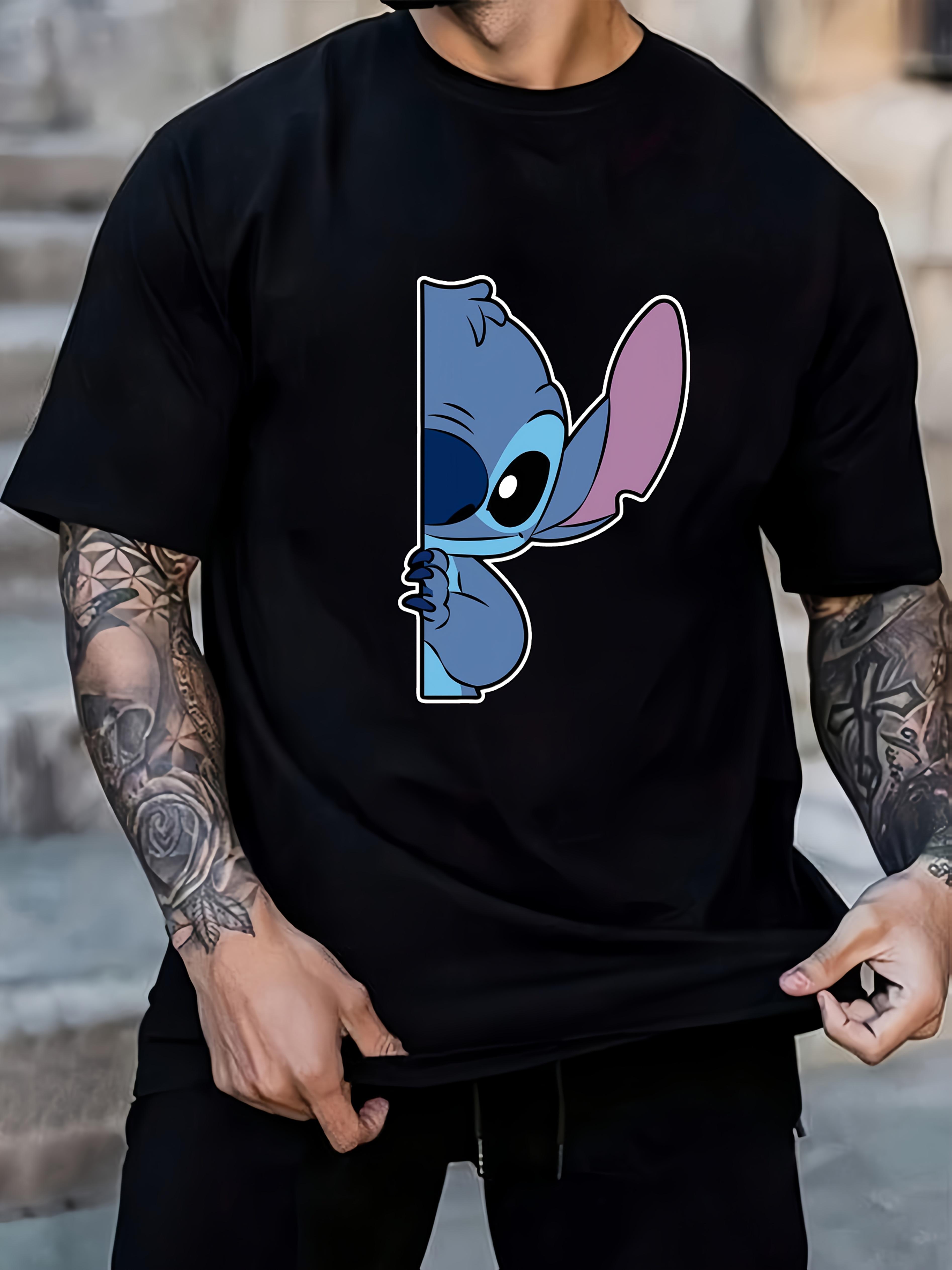 Disney Stitch Graphic T-shirt - Summer Short Sleeve Loose Fit Casual Tee with Vibrant Blue & Pink Print L
Disney Stitch Graphic T-shirt - Summer Short Sleeve Loose Fit Casual Tee with Vibrant Blue & Pink Print L