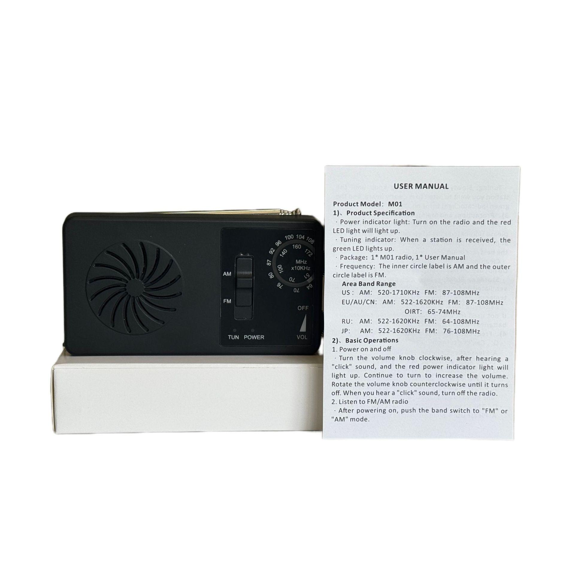 Pocket-Sized Multi-Band FM Emergency Radio with Dry Battery чорний
Pocket-Sized Multi-Band FM Emergency Radio with Dry Battery чорний