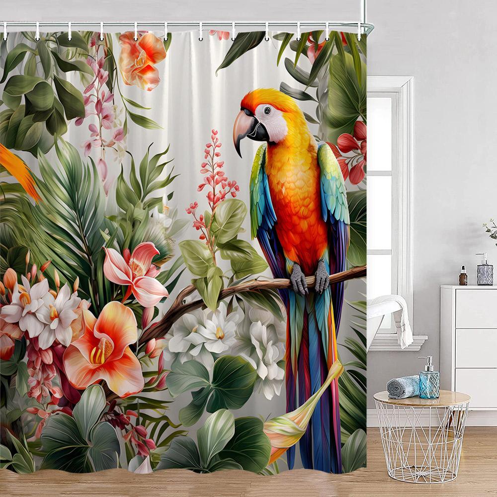 Birds Shower Curtains Parrot Hummingbird Cute Animals Tropical Leaves Spring Bathroom Curtain Polyetser Home Decoration for Bath 90x180cm-35x70in
Birds Shower Curtains Parrot Hummingbird Cute Animals Tropical Leaves Spring Bathroom Curtain Polyetser Home Decoration for Bath 90x180cm-35x70in