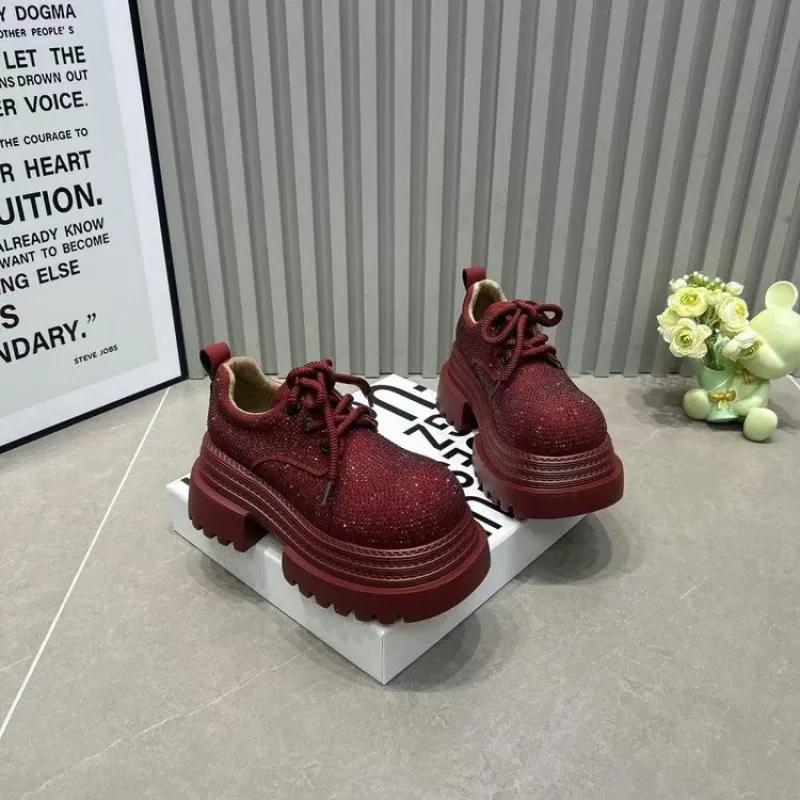 Модная роскошная женская обувь со стразами, леопардовые ботинки в стиле мотоциклетном на шнуровке, на толстой подошве, легкие, кроссовки для улицы 35
Модная роскошная женская обувь со стразами, леопардовые ботинки в стиле мотоциклетном на шнуровке, на толстой подошве, легкие, кроссовки для улицы 35