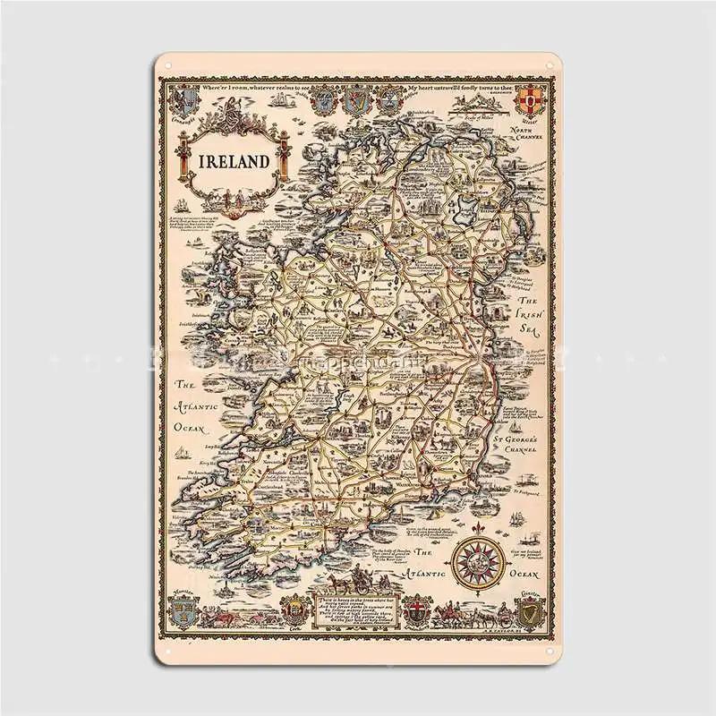 1927 Винтажная карта Ирландии Металлическая табличка Настенный декор Дизайн Бар Пещера Клуб Жестяная табличка Постеры 20x30cm(7.8x11.8inch)
1927 Винтажная карта Ирландии Металлическая табличка Настенный декор Дизайн Бар Пещера Клуб Жестяная табличка Постеры 20x30cm(7.8x11.8inch)