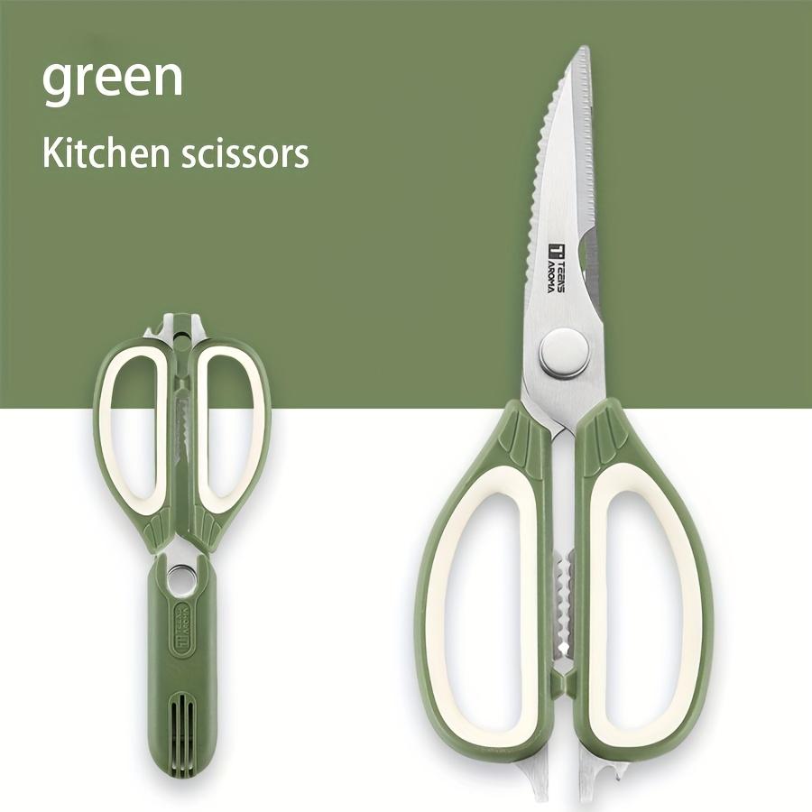 9 in 1 Heavy Duty Kitchen Scissors with Magnetic Closure , Multi-Functional Kitchen Shears, Bottle/Can Opener, Peeler High Quality Kitchen Scissors - Green
9 in 1 Heavy Duty Kitchen Scissors with Magnetic Closure , Multi-Functional Kitchen Shears, Bottle/Can Opener, Peeler High Quality Kitchen Scissors - Green