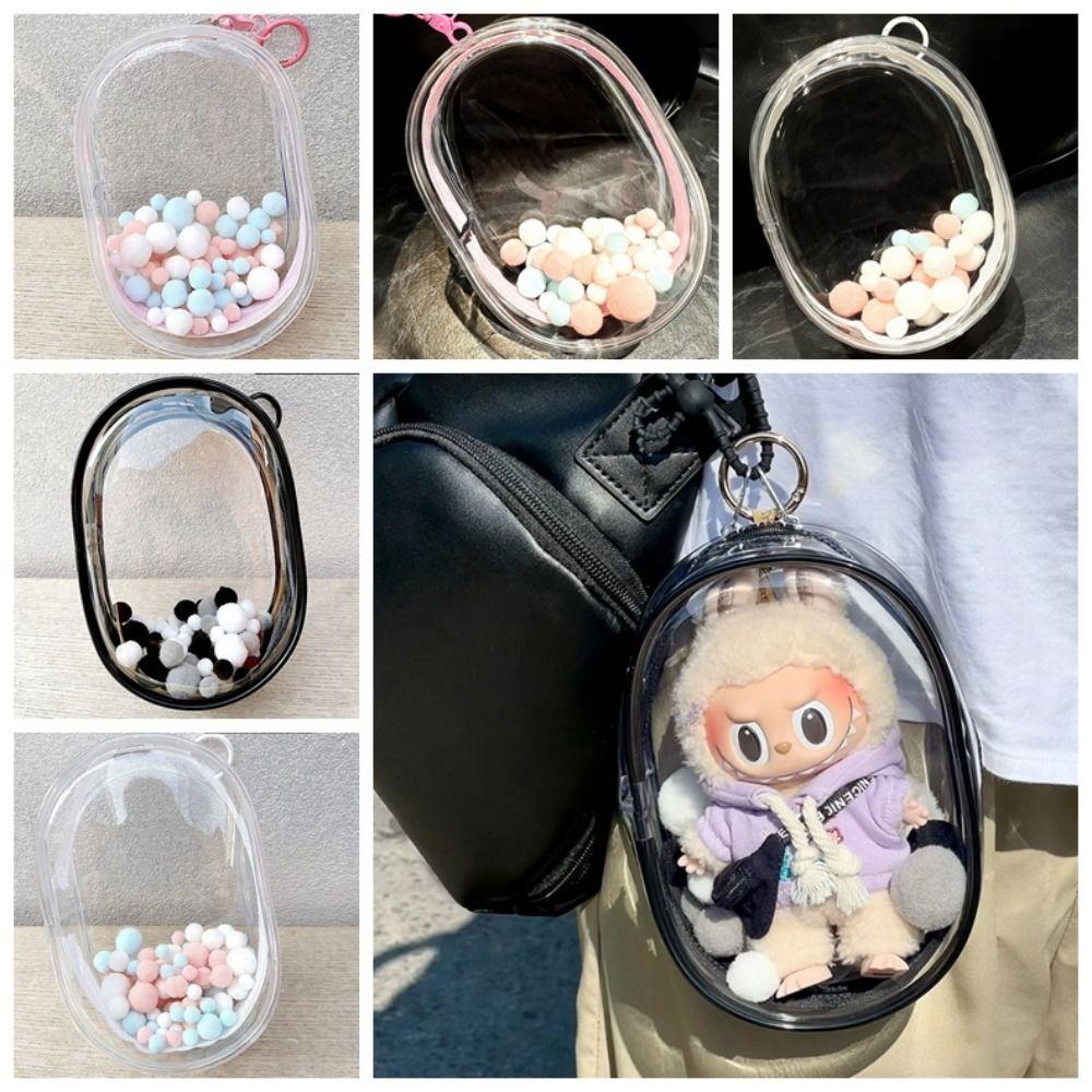 Transparent Labubu Time Doll Outgoing Bag PVC Puff Box with Lid Cotton Doll Accessories Style 3
Transparent Labubu Time Doll Outgoing Bag PVC Puff Box with Lid Cotton Doll Accessories Style 3