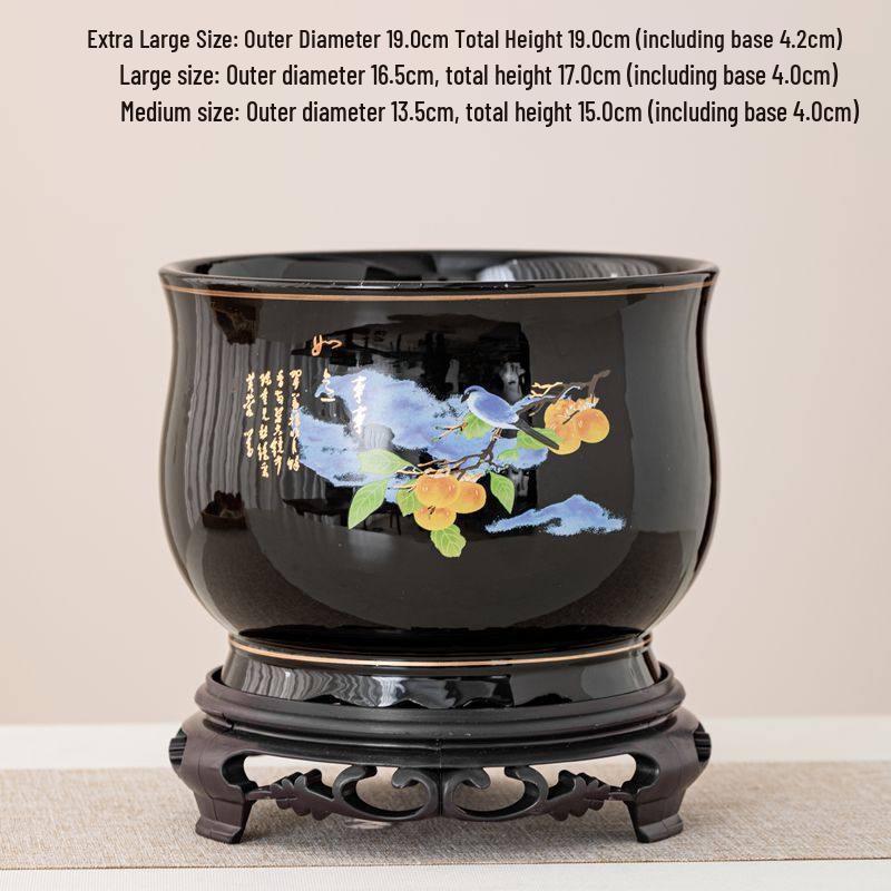 Three Wolves Farm Ceramic Flower Pot with Tray
Three Wolves Farm Ceramic Flower Pot with Tray