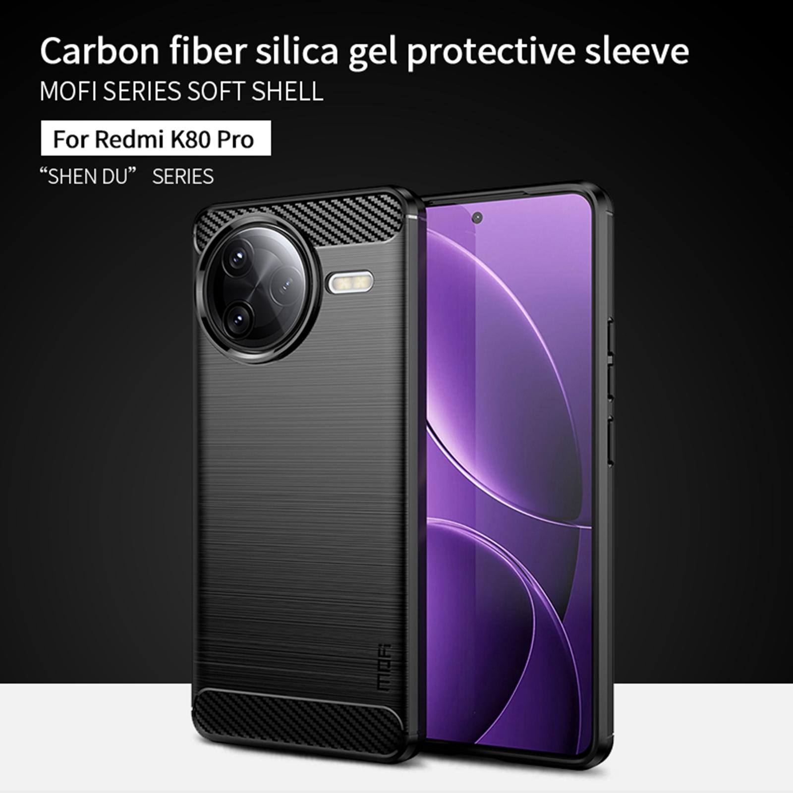 For Xiaomi Poco F7 Ultra 5G/Redmi K80 Pro 5G Back Cover MOFI Brushed Texture Carbon Fiber Soft TPU Case Black
For Xiaomi Poco F7 Ultra 5G/Redmi K80 Pro 5G Back Cover MOFI Brushed Texture Carbon Fiber Soft TPU Case Black