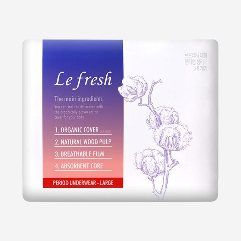 Lefresh Органічна 100% Бавовняна Поверхня Для Носіння Вночі 8 шт. x 1 Упаковка / Тонкий Санітарний Прокладка-Трусики 1 pack of 8 large sheets
Lefresh Органічна 100% Бавовняна Поверхня Для Носіння Вночі 8 шт. x 1 Упаковка / Тонкий Санітарний Прокладка-Трусики 1 pack of 8 large sheets