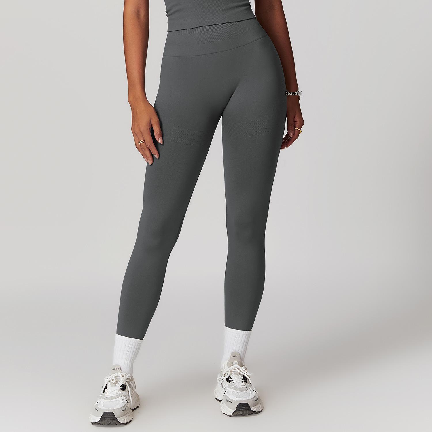High Waist Ribbed Cross-border Sports Leggings: Hip Lifting & Arc Jacquard Design for Women M
High Waist Ribbed Cross-border Sports Leggings: Hip Lifting & Arc Jacquard Design for Women M