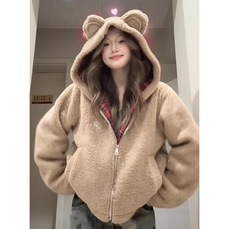 Женское шикарное коричневое худи из овечьей шерсти «Тедди» - Свободное, плотное и теплое для осени/зимы L
Женское шикарное коричневое худи из овечьей шерсти «Тедди» - Свободное, плотное и теплое для осени/зимы L