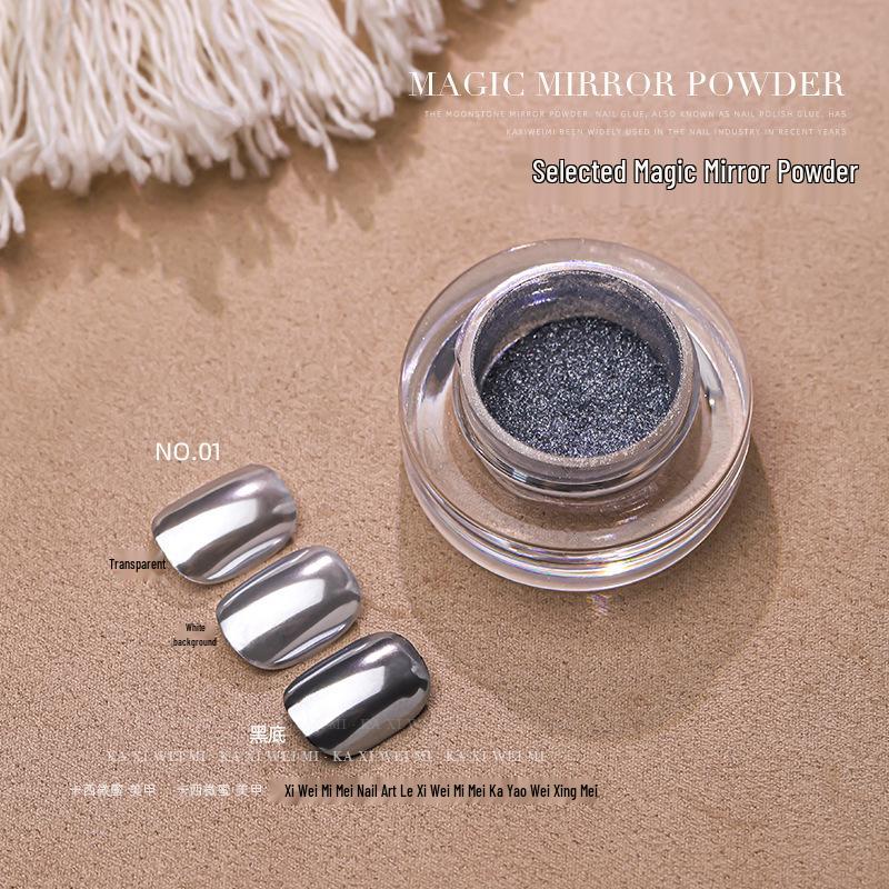 Kaximimi Mirror Powder - Champagne Gold Metallic Nail Art Decor, Super Bright Finish, Internet Trend.
Kaximimi Mirror Powder - Champagne Gold Metallic Nail Art Decor, Super Bright Finish, Internet Trend.