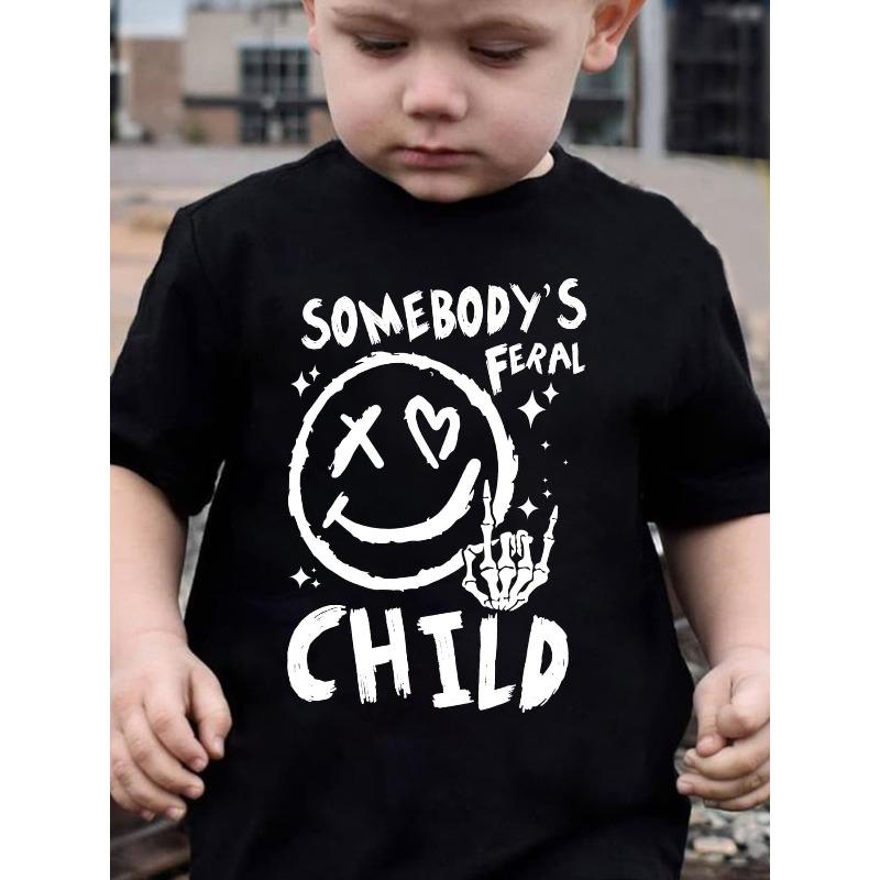 European Size Boys Round-neck Short-sleeved T-shirt with Smiling Face Pattern Print 98cm чёрный
European Size Boys Round-neck Short-sleeved T-shirt with Smiling Face Pattern Print 98cm чёрный
