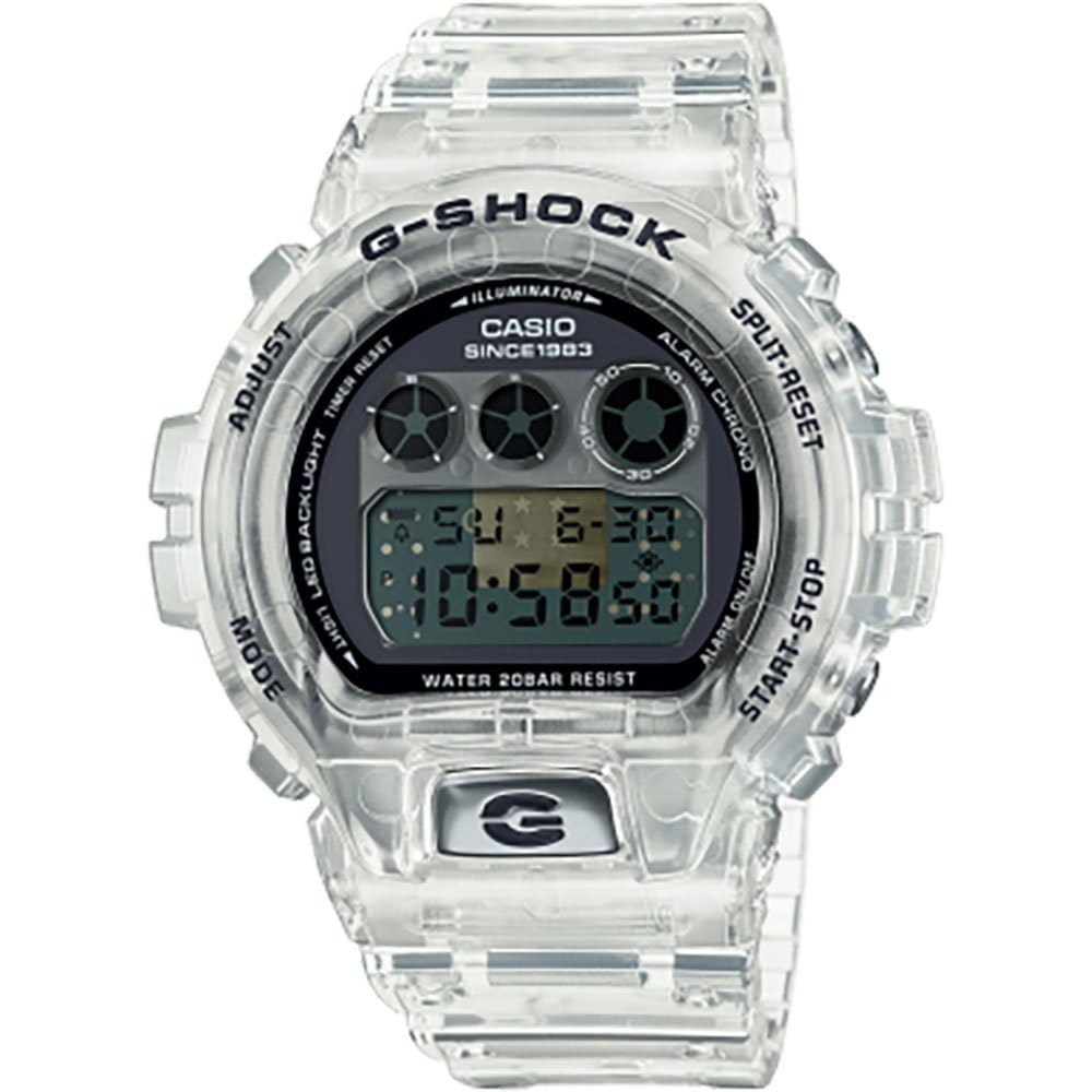 Casio G-Shock Clear Remix 40th Anniversary Edition Digital DW-6940RX-7ER Watch, Transparent, Modern
Casio G-Shock Clear Remix 40th Anniversary Edition Digital DW-6940RX-7ER Watch, Transparent, Modern