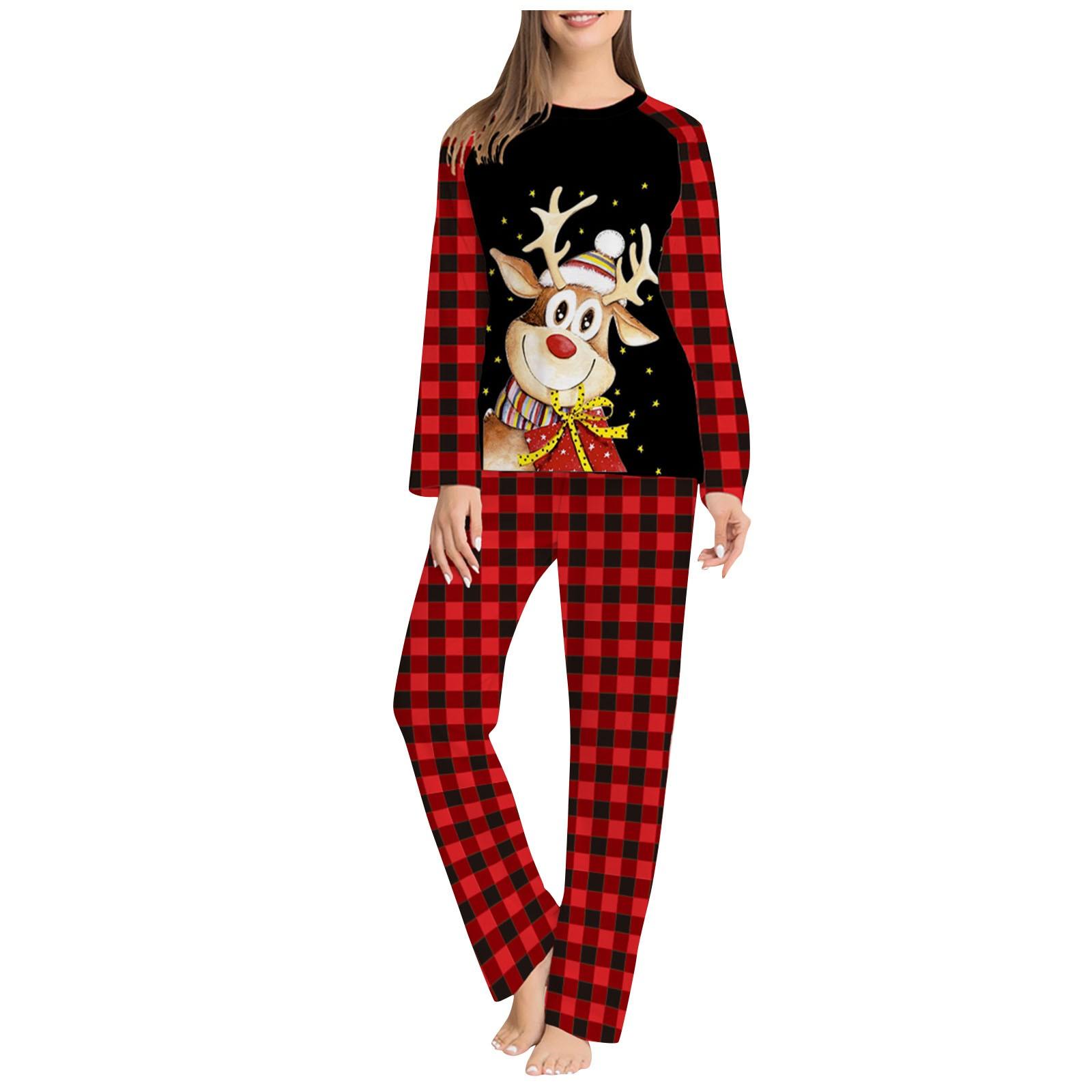(SU)Ladies Christmas Parent-Child Suit Round Neck Long Sleeve Plaid Christmas Homewear Suit
(SU)Ladies Christmas Parent-Child Suit Round Neck Long Sleeve Plaid Christmas Homewear Suit