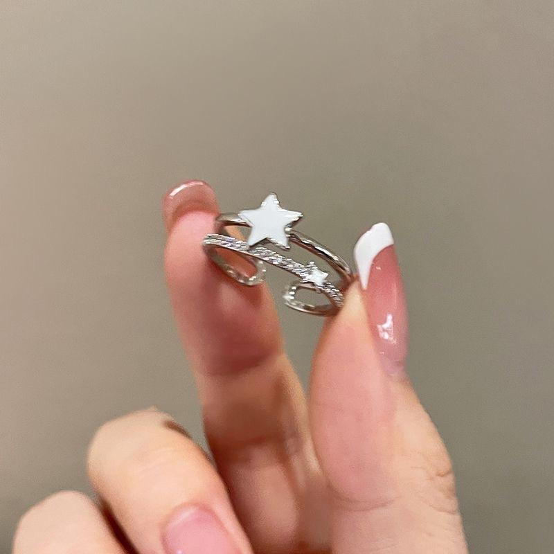 2pcs Y2K Shiny Star Opened Rings For Women Star Zircon Stainless Steel Ring Fashion Party Zircon Accessories resizable
2pcs Y2K Shiny Star Opened Rings For Women Star Zircon Stainless Steel Ring Fashion Party Zircon Accessories resizable