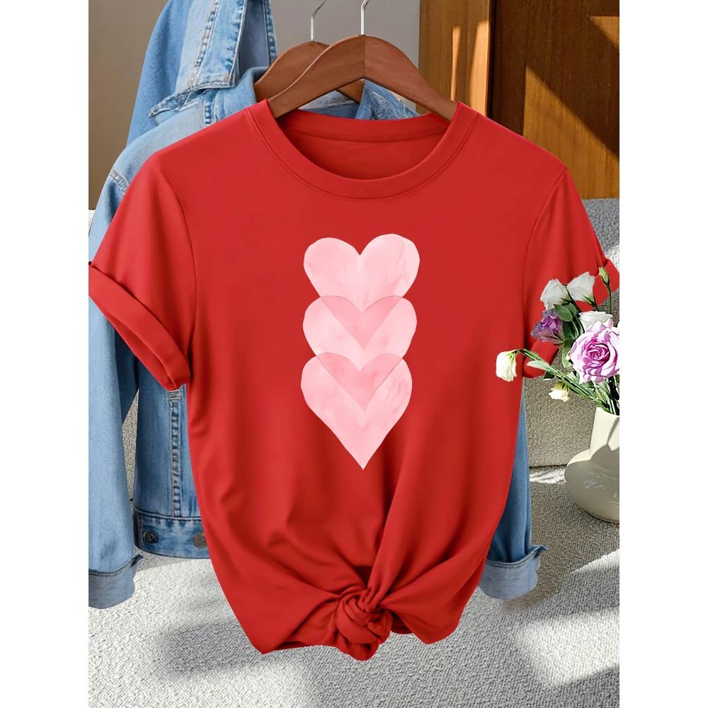 Ladies Elegant Style Pink Stacked Love Pattern Printed Photo Vacation Daily Versatile Style Top on Valentine s Day 3XL
Ladies Elegant Style Pink Stacked Love Pattern Printed Photo Vacation Daily Versatile Style Top on Valentine s Day 3XL