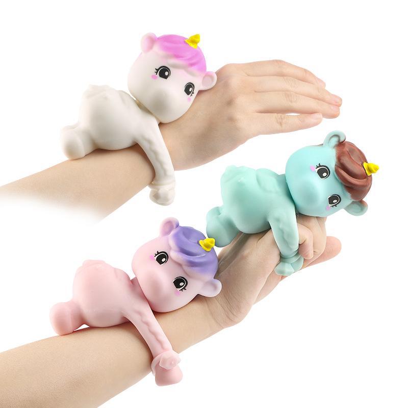 Cute Unicorn Soft Squeeze Cartoon Unicorn Elastic Bracelet Children Fun Interactive Palm Pet Animal Bracelet Stress Relief Toy
Cute Unicorn Soft Squeeze Cartoon Unicorn Elastic Bracelet Children Fun Interactive Palm Pet Animal Bracelet Stress Relief Toy