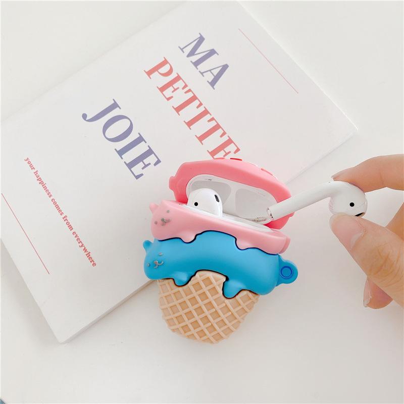 For Apple Airpods with Charging Case (2016)/(2019)/AirPods with Wireless Charging Case (2019) Earphone Cover Cute Cat Ice Cream Silicone Case
For Apple Airpods with Charging Case (2016)/(2019)/AirPods with Wireless Charging Case (2019) Earphone Cover Cute Cat Ice Cream Silicone Case