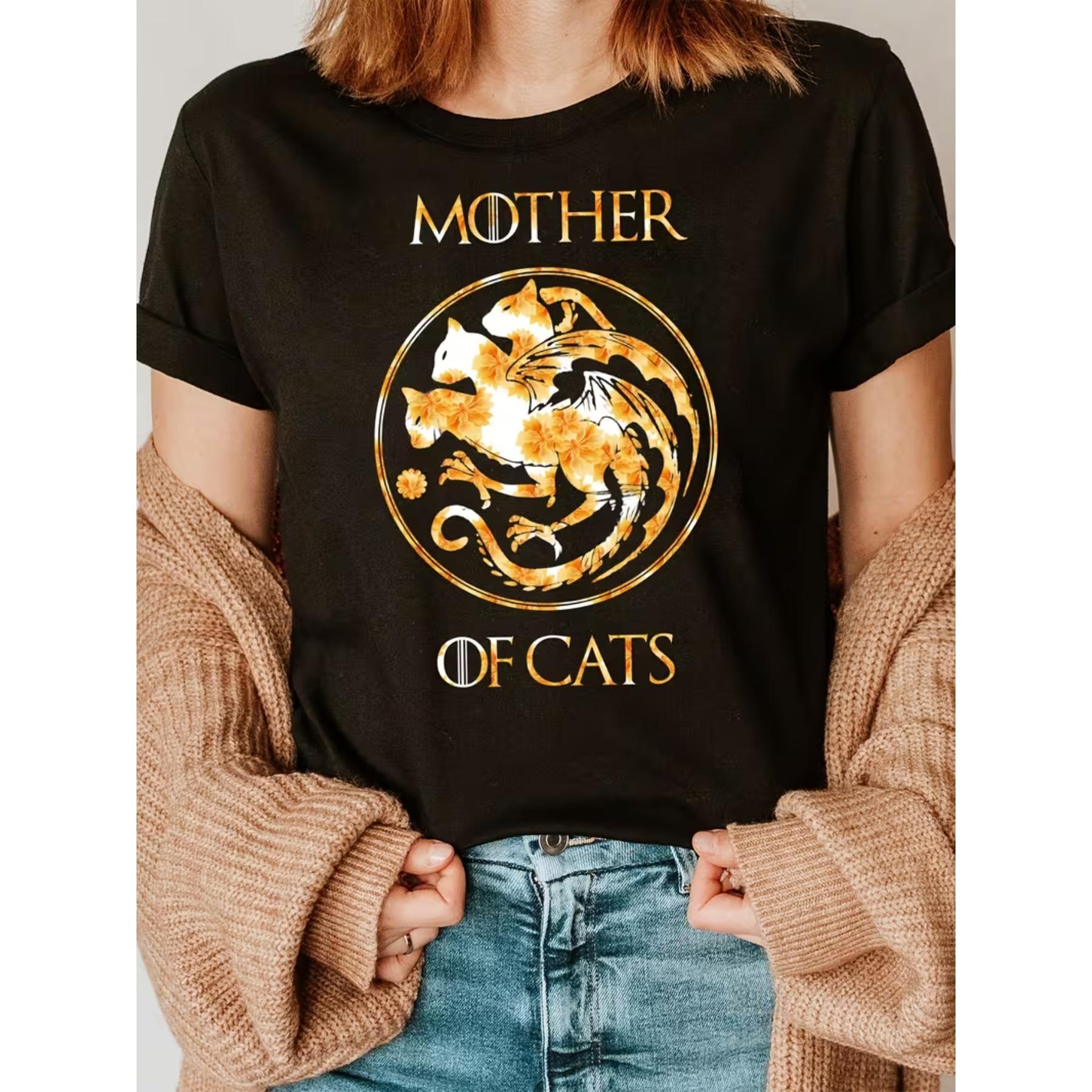 Mother of Cats Print Crew Neck T-shirt, Short Sleeve Casual Top for Summer & Spring, Women s Clothing XXL чорний
Mother of Cats Print Crew Neck T-shirt, Short Sleeve Casual Top for Summer & Spring, Women s Clothing XXL чорний