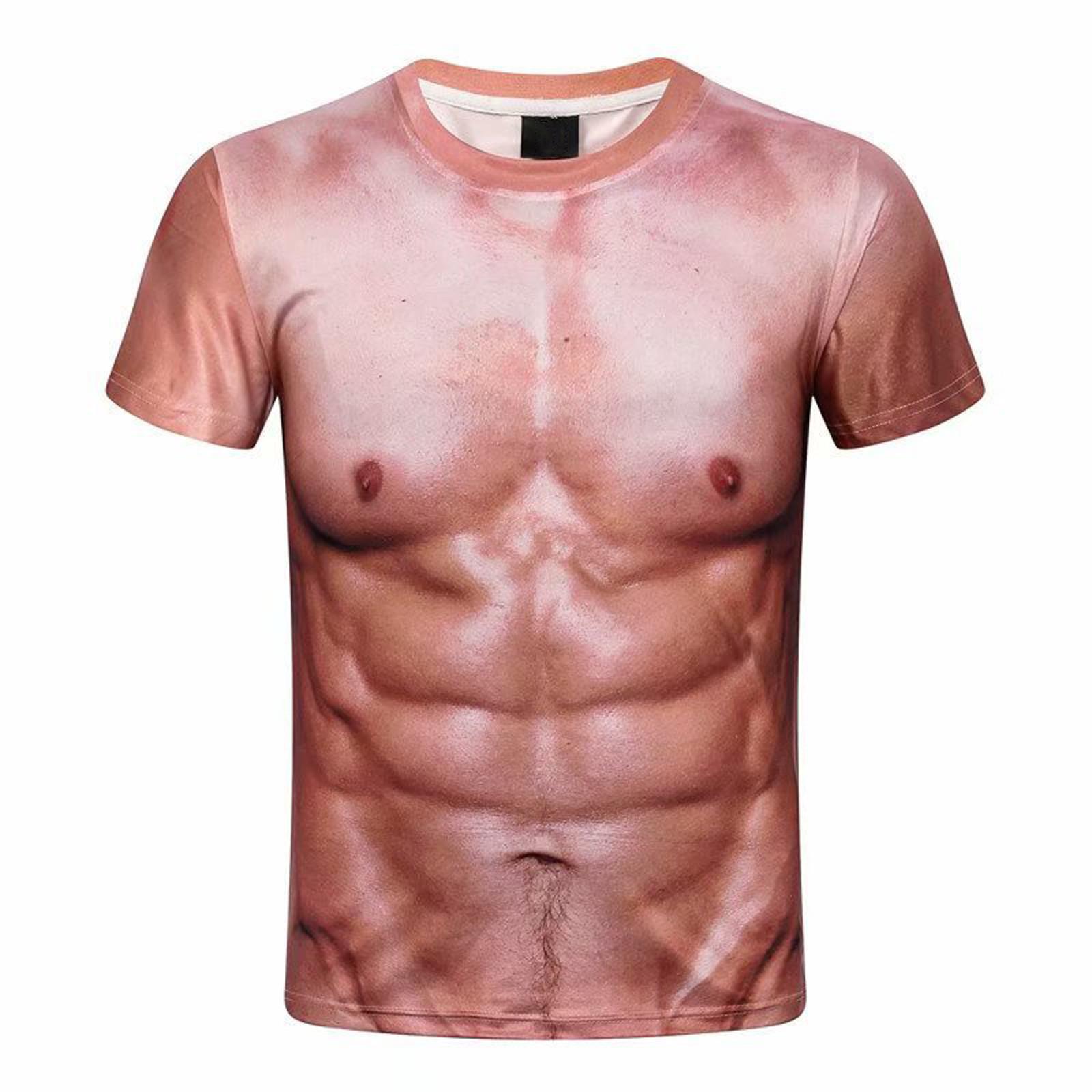 3D Slugger Muscle Suit Muscle Man Personality Realistic Short-sleeved T-shirt L жовтий
3D Slugger Muscle Suit Muscle Man Personality Realistic Short-sleeved T-shirt L жовтий