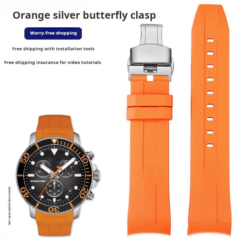 21 22мм Чоловічий гумовий ремінець для годинника For 1853 Tissot Starfish Diving T120 Зігнутий кінець Силіконовий ремінець для годинника T120417 T120.407 T116 Браслет 22mm Quartz
21 22мм Чоловічий гумовий ремінець для годинника For 1853 Tissot Starfish Diving T120 Зігнутий кінець Силіконовий ремінець для годинника T120417 T120.407 T116 Браслет 22mm Quartz