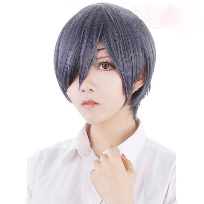 Anime Black Butler Kuroshitsuji Ciel Phantomhive Wigs Grey Blue Mix Short Synthetic Hair Cosplay Wig + Black Eyepatch + Wig Cap One Size
Anime Black Butler Kuroshitsuji Ciel Phantomhive Wigs Grey Blue Mix Short Synthetic Hair Cosplay Wig + Black Eyepatch + Wig Cap One Size
