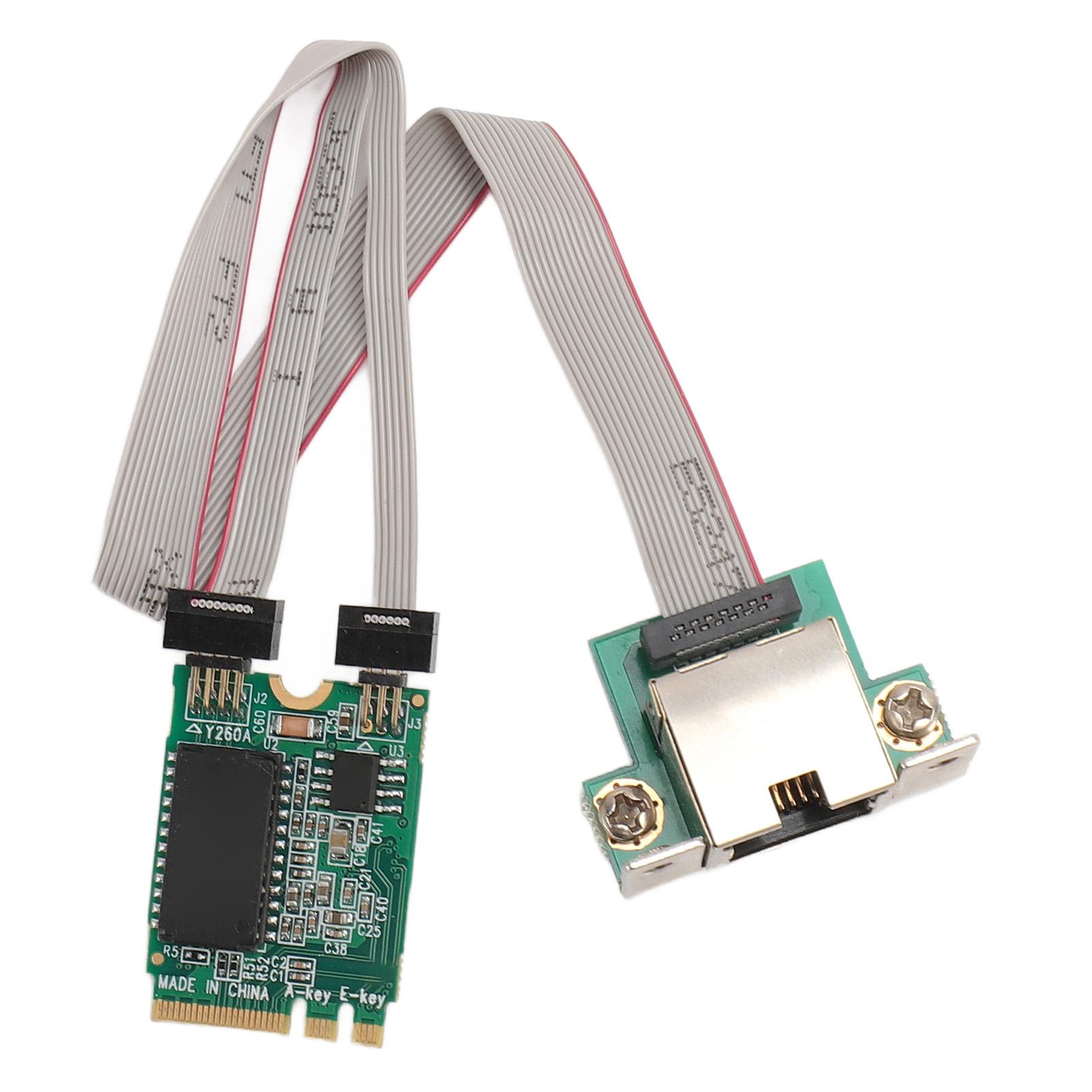 Мережева карта M.2 A+E, гігабітний Ethernet з одним портом RJ45, вигнутими контактами та серверною мережевою картою з I210AT
Мережева карта M.2 A+E, гігабітний Ethernet з одним портом RJ45, вигнутими контактами та серверною мережевою картою з I210AT