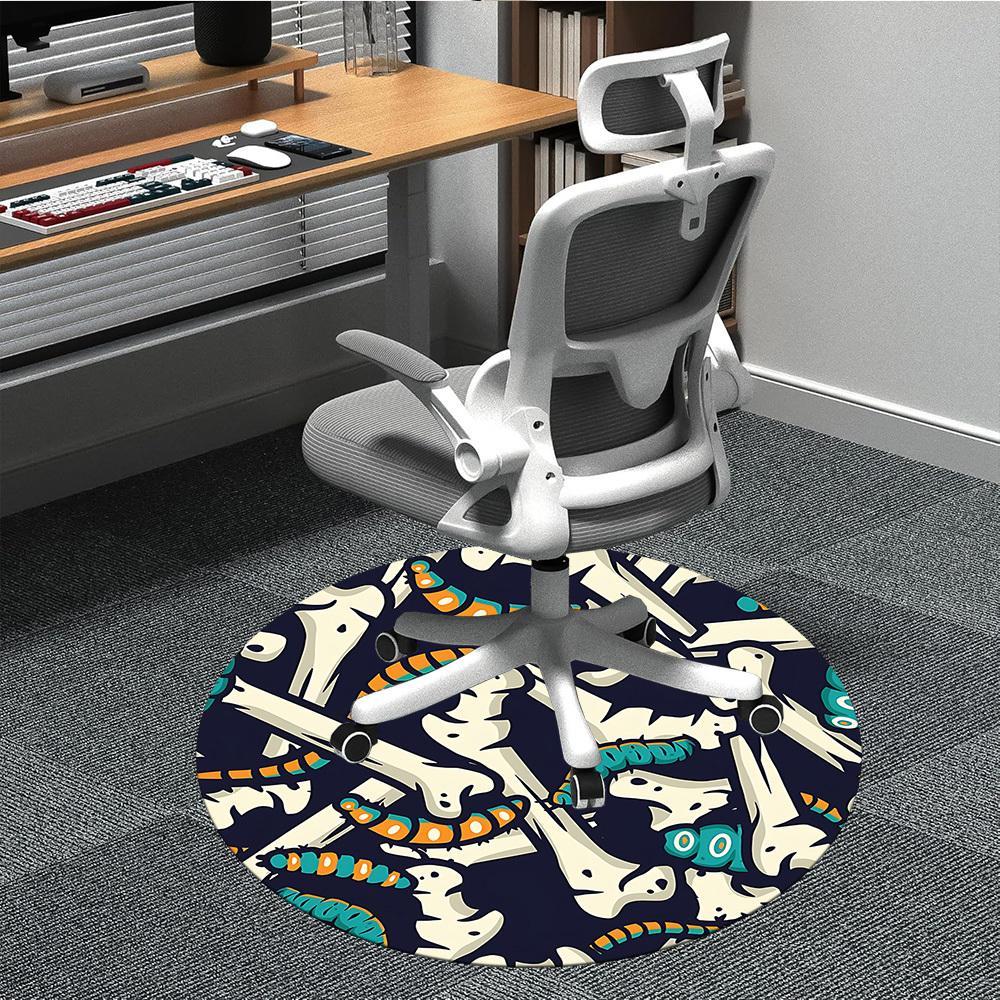 1pc Skeleworms Bonesnakes Office Round Area Rug, Indoor Mat Suitable For Office, Under Office Chairs Bedroom Living Room Home Decor, Room Deco 156 80cm by 80cm
1pc Skeleworms Bonesnakes Office Round Area Rug, Indoor Mat Suitable For Office, Under Office Chairs Bedroom Living Room Home Decor, Room Deco 156 80cm by 80cm