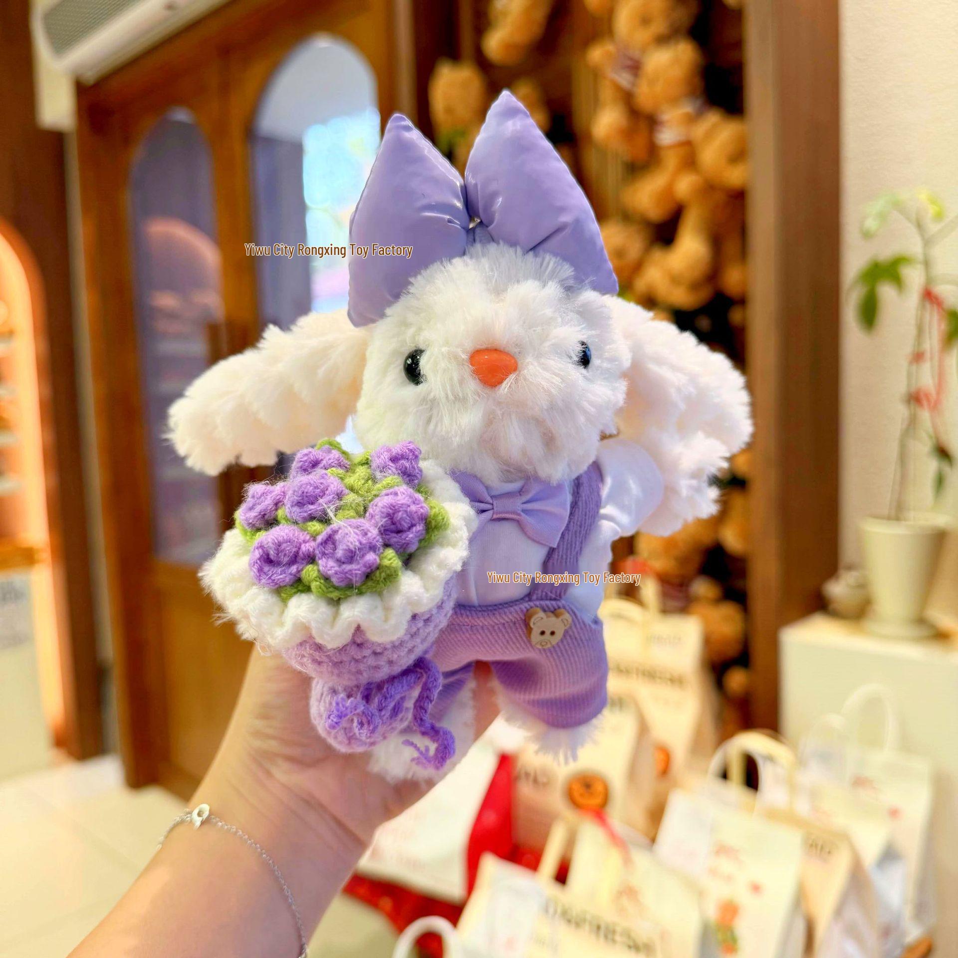 Creative Lop-Eared Rabbit Bib Pants with Rose Skirt & Plush Pendant - Perfect Gift for Girls Keychain Version
Creative Lop-Eared Rabbit Bib Pants with Rose Skirt & Plush Pendant - Perfect Gift for Girls Keychain Version