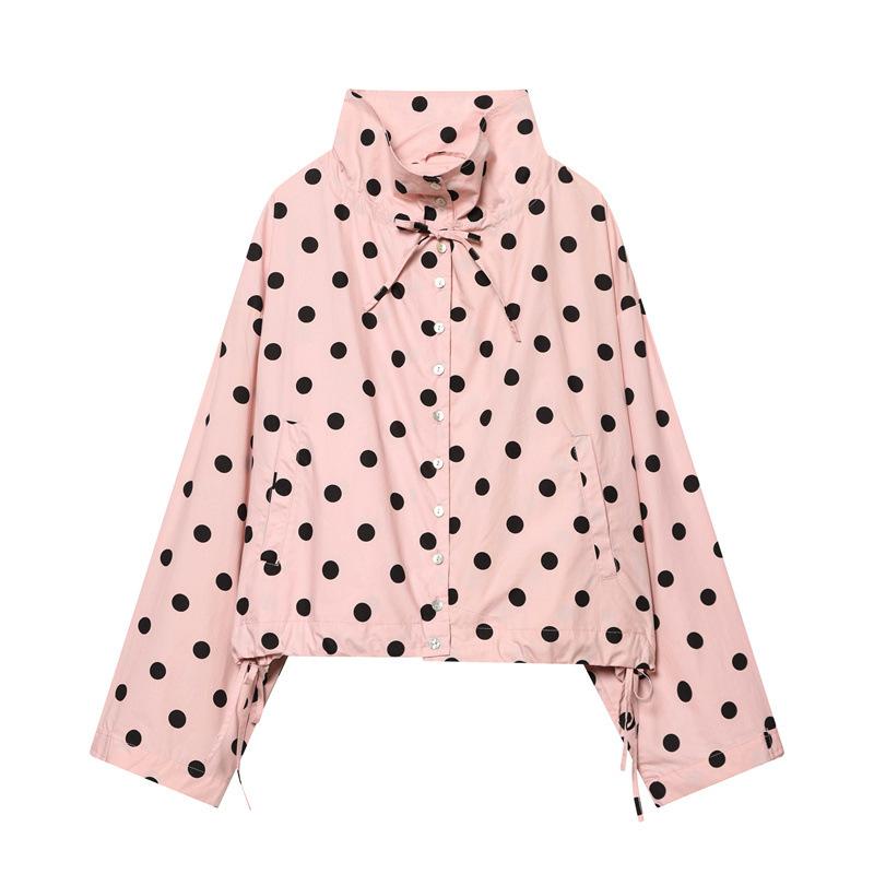 Women Polka Dot Jacket Vintage Stand Collar Cropped Jackets Zip Up Coat Casual Fashion Coat Fall Spring Jacket with Pockets S розовый
Women Polka Dot Jacket Vintage Stand Collar Cropped Jackets Zip Up Coat Casual Fashion Coat Fall Spring Jacket with Pockets S розовый