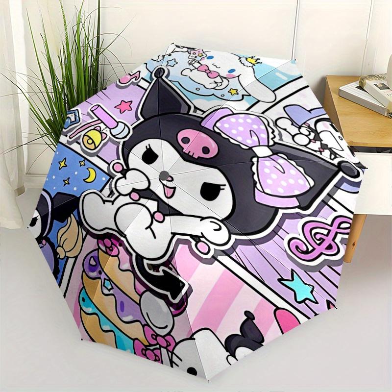 Cartoon Kuromi & Hello Kitty Sanrio Automatic Opening and Closing Umbrella - Small Umbrella Suitable for Various Occasions, Portable 3-Fold Small Umbr
Cartoon Kuromi & Hello Kitty Sanrio Automatic Opening and Closing Umbrella - Small Umbrella Suitable for Various Occasions, Portable 3-Fold Small Umbr