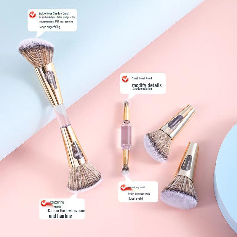 Exclusive 4-in-1 Double-Ended Brush: Matte Blush, Foundation, Highlighter, and Lip Brush
Exclusive 4-in-1 Double-Ended Brush: Matte Blush, Foundation, Highlighter, and Lip Brush